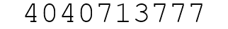 Number 4040713777.