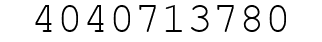 Number 4040713780.
