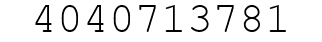Number 4040713781.