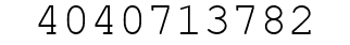 Number 4040713782.