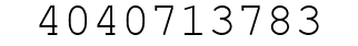 Number 4040713783.