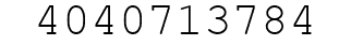 Number 4040713784.