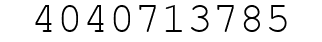 Number 4040713785.