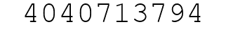 Number 4040713794.