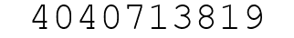 Number 4040713819.