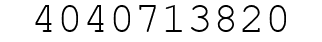 Number 4040713820.