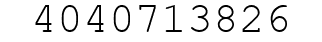 Number 4040713826.