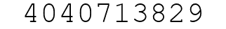 Number 4040713829.