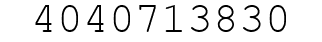 Number 4040713830.