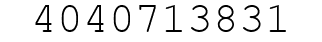 Number 4040713831.