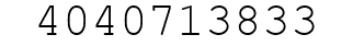 Number 4040713833.