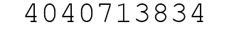 Number 4040713834.