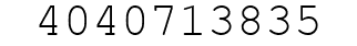 Number 4040713835.