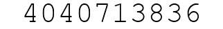 Number 4040713836.