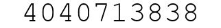 Number 4040713838.