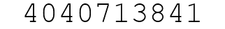 Number 4040713841.