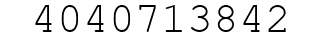Number 4040713842.
