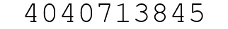 Number 4040713845.