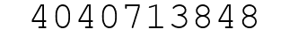 Number 4040713848.