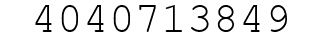 Number 4040713849.