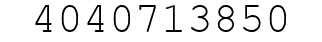 Number 4040713850.