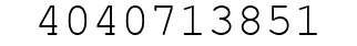 Number 4040713851.