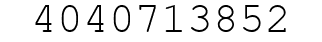 Number 4040713852.