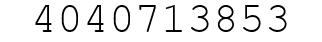 Number 4040713853.