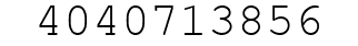 Number 4040713856.