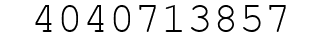 Number 4040713857.