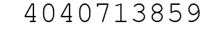 Number 4040713859.