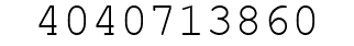 Number 4040713860.