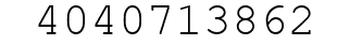 Number 4040713862.