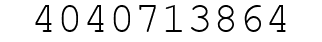Number 4040713864.