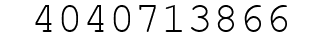 Number 4040713866.
