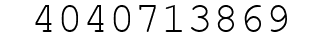 Number 4040713869.