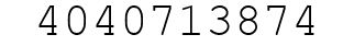 Number 4040713874.