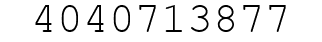 Number 4040713877.