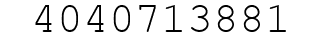 Number 4040713881.