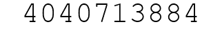 Number 4040713884.