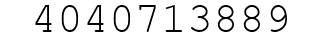 Number 4040713889.