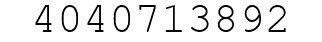 Number 4040713892.