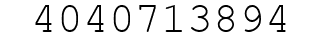 Number 4040713894.