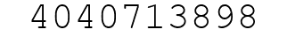 Number 4040713898.