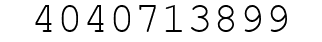 Number 4040713899.