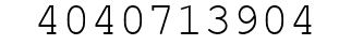 Number 4040713904.