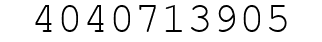 Number 4040713905.