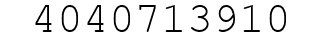 Number 4040713910.