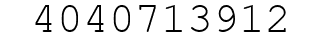 Number 4040713912.
