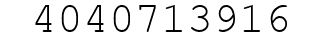 Number 4040713916.